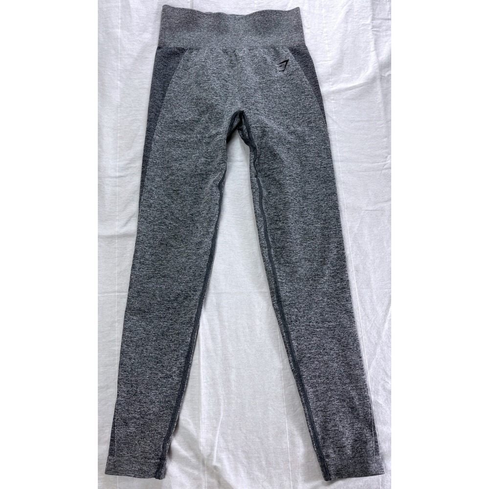 Gymshark Vital Seamless Leggings Womens Small Gray Marl High Rise Activewear